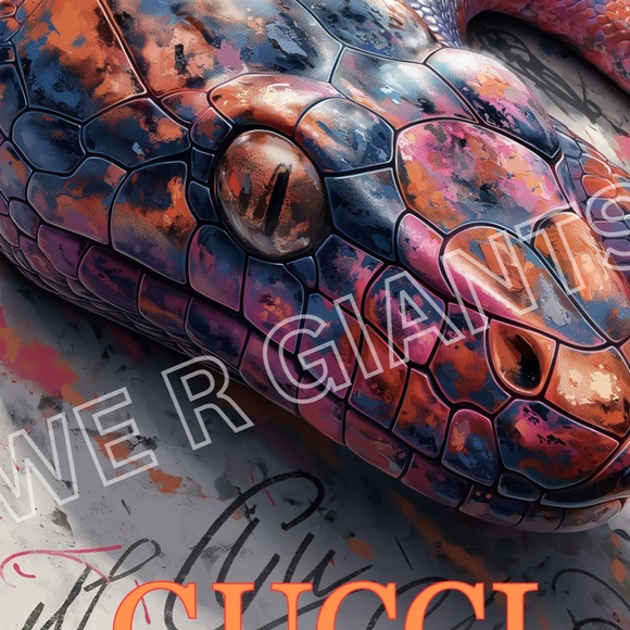 Gucci Wall Art Trendy 18x24 Print Great Gift for Gucci Fans - Picture 2 of 2  H - Picture 2 of 2